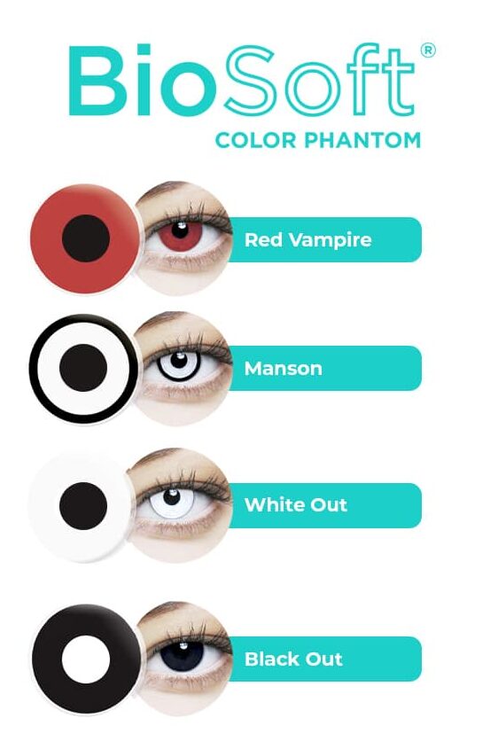 lentes de contato coloridas halloween desenhos especiais