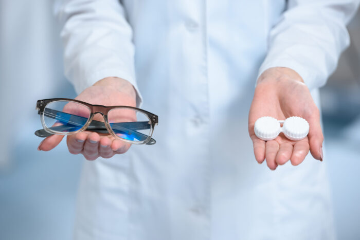 grau das lentes de contato